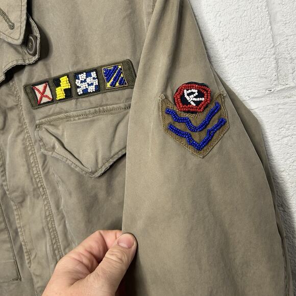 VTG Polo Ralph Lauren Military Army Fatigue Jacket “Khaki" - Picture 5 of 12